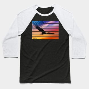 American flag and eagle Baseball T-Shirt